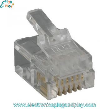 Conector Plug RJ12 6P6C