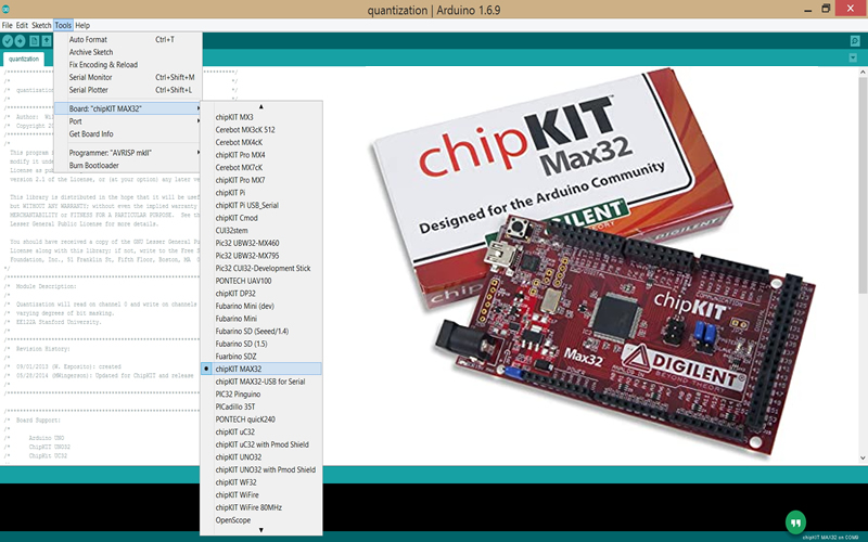 chipkit MAX32 arduino ide